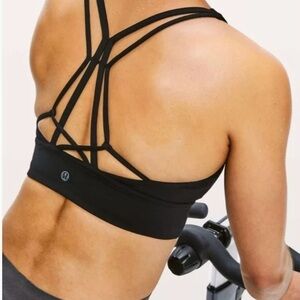 Lululemon Soul Cycle ride and reflect black sports bra size 12 NWT